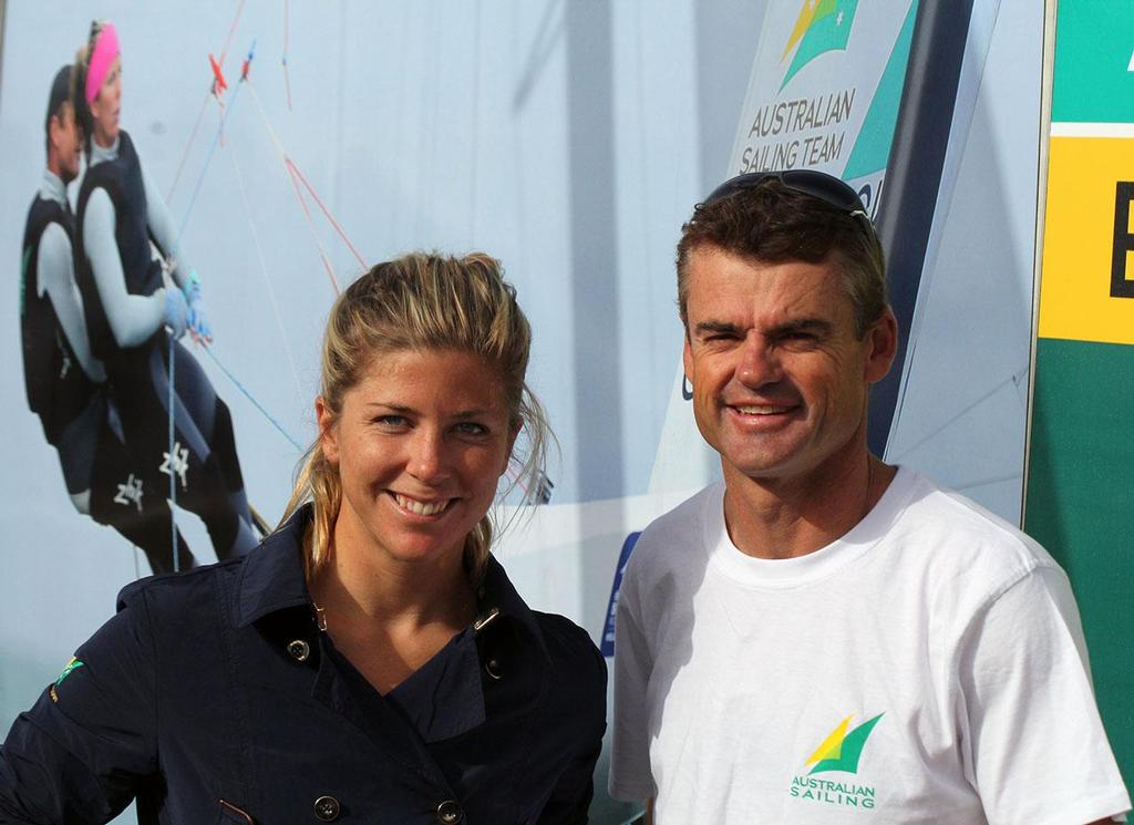 Nina Curtis and Darren Bundock - Palma Day 1 - ISAF Sailing World Cup Mallorca 2014 © Sail-World.com http://www.sail-world.com